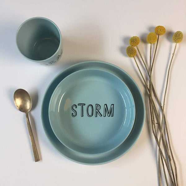 Børneskål med eget navn i porcelæn fra Liebe