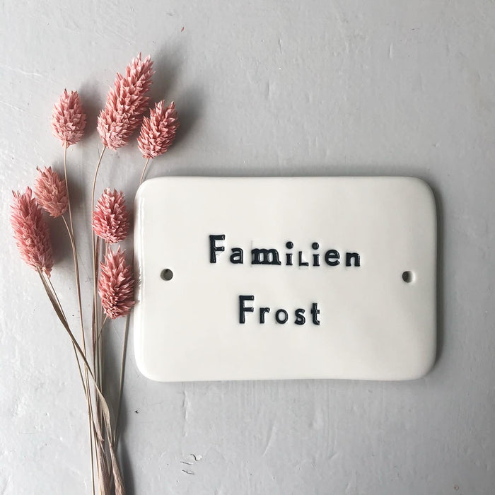 Dørskilt 5 -  med "familien"