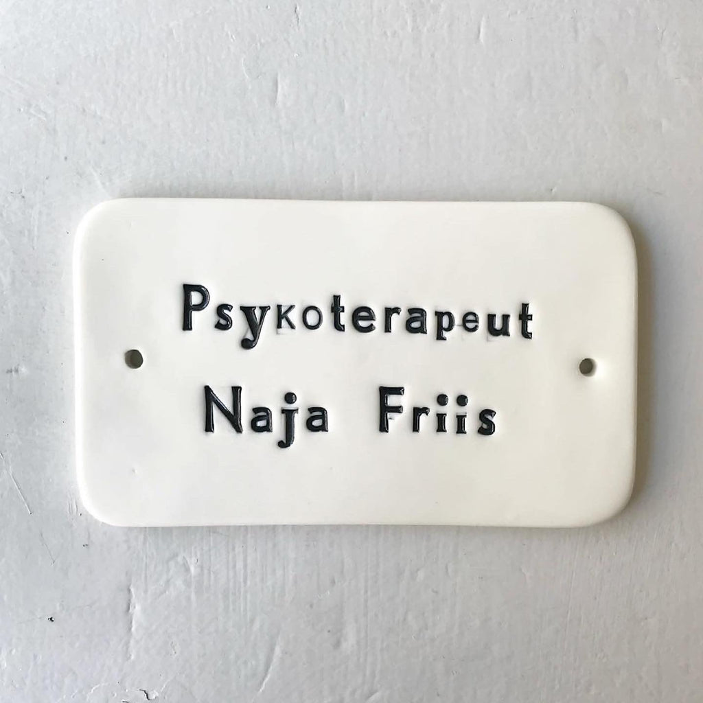 Dørskilte med andre tekster