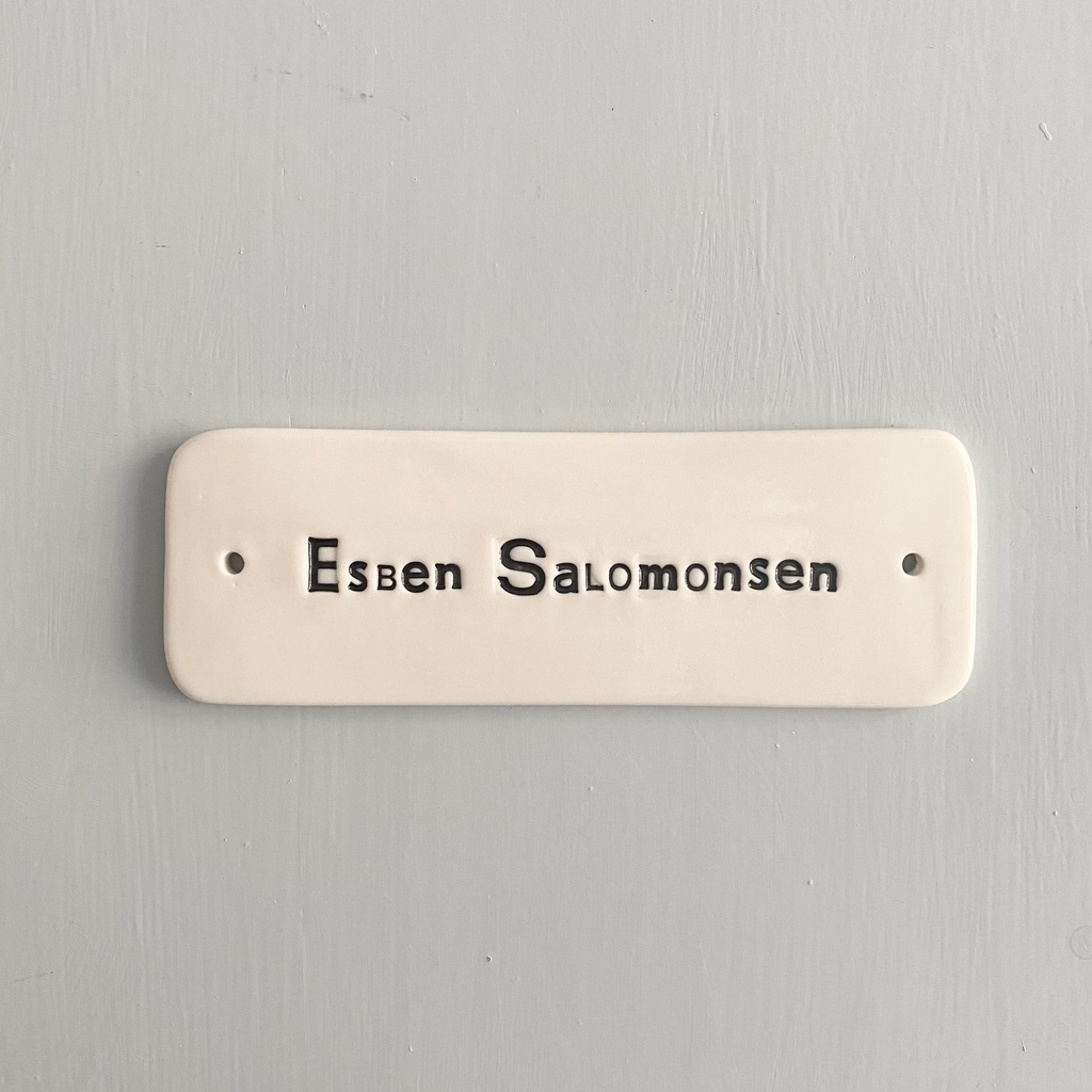 Dørskilt - kun med navne