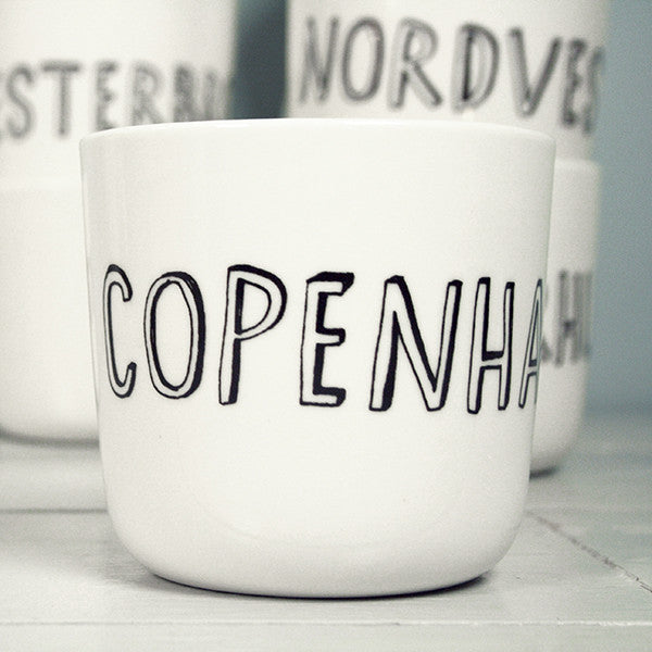 Kop med bynavnet Copenhagen fra Liebe