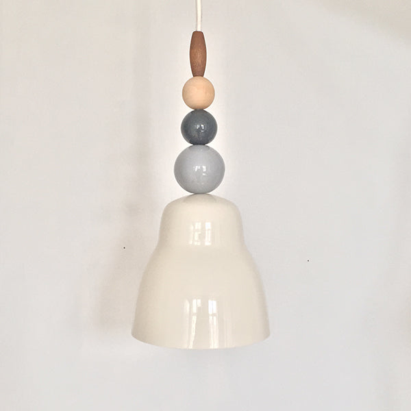 porcelænslampe med perler