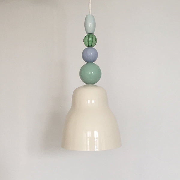 porcelænslampe med perle mix