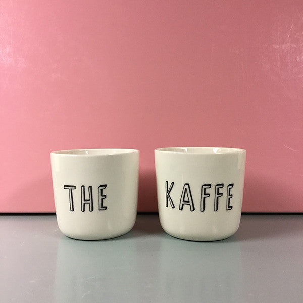 Kaffe og The kopper fra Liebe i porcelæn